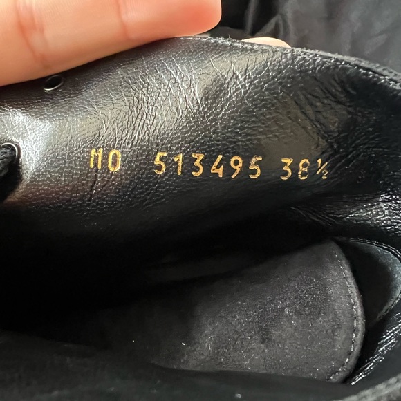 Saint Laurent Paris Blaze 45 Crystals Leather Suede Ankle Boots Black - Picture 13 of 17